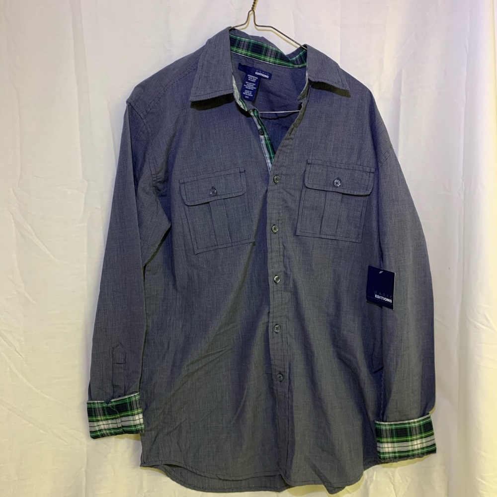 NWT Men’s Basic Edition Long Sleeve Button Down